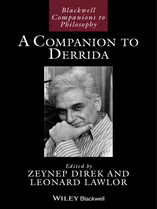 Title details for A Companion to Derrida by Zeynep Direk - Available